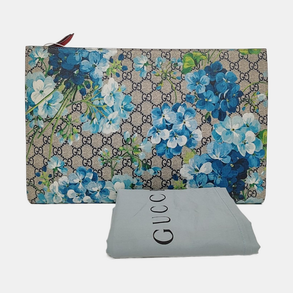 GG Blooms Coated Canvas Black