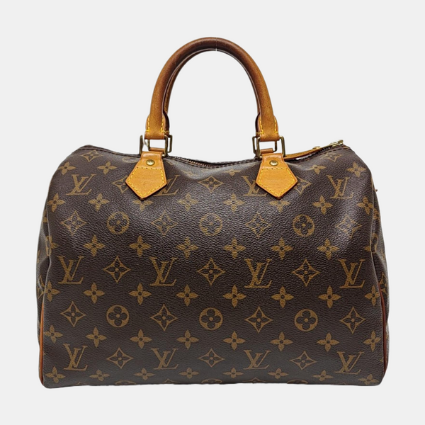 SPEEDY 30 Monogram Coated Canvas Brown