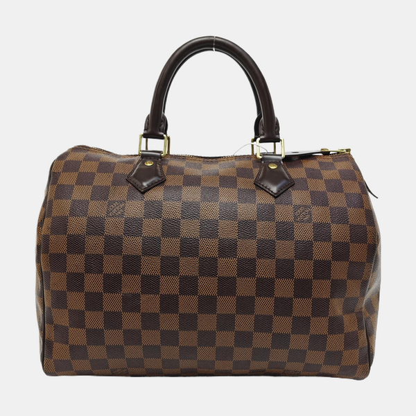 SPEEDY 30 Damier Ebene Coated Canvas Brown