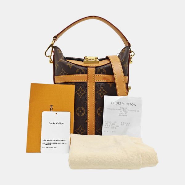 DUFFLE Monogram Coated Canvas Brown