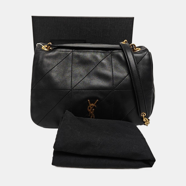 JAMIE Small Quilted Lambskin Black