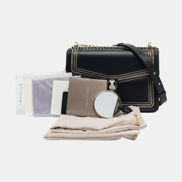 SERPENTI FOREVER Small Calfskin Black