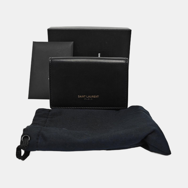 Calfskin Card Holder Black
