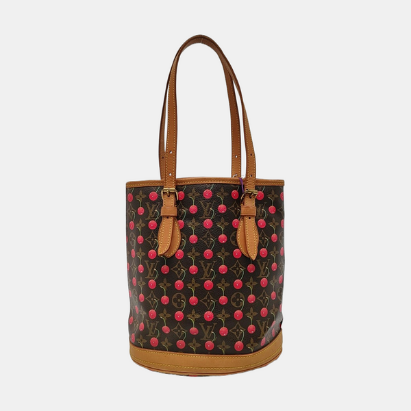 BUCKET PM Monogram Coated Canvas Brown