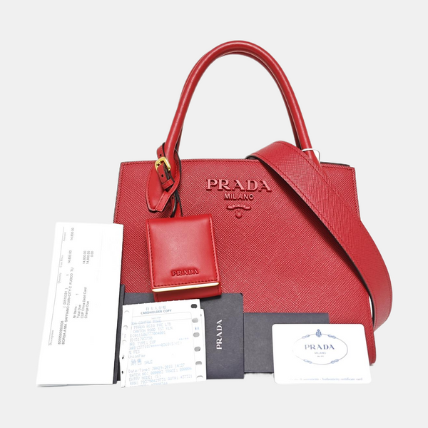 Monochrome Calfskin Red