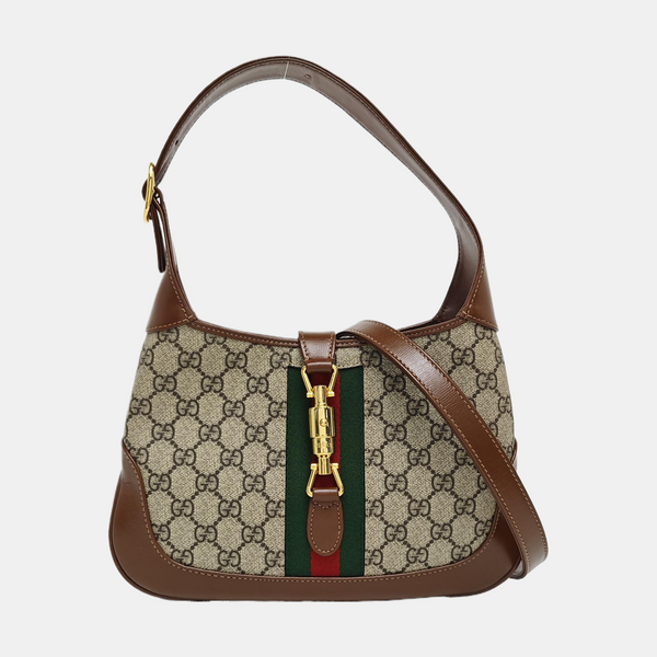 Jackie 1961 Small Monogram Coated Canvas Beige