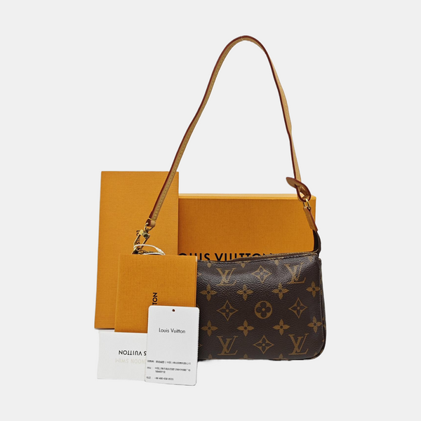 ACCESSOIRES Monogram Coated Canvas Brown
