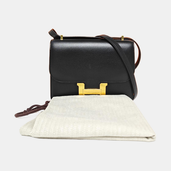 Constance 19 Box Calf Black