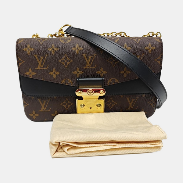 MARCEAU Monogram Coated Canvas Brown