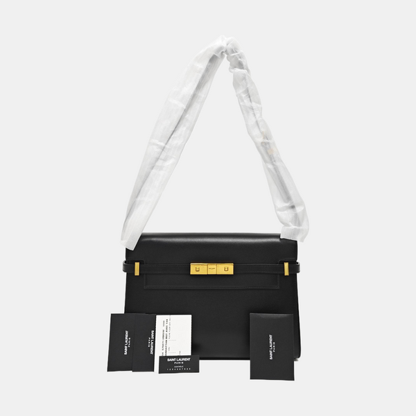 MANHATTAN Medium Calfskin Black