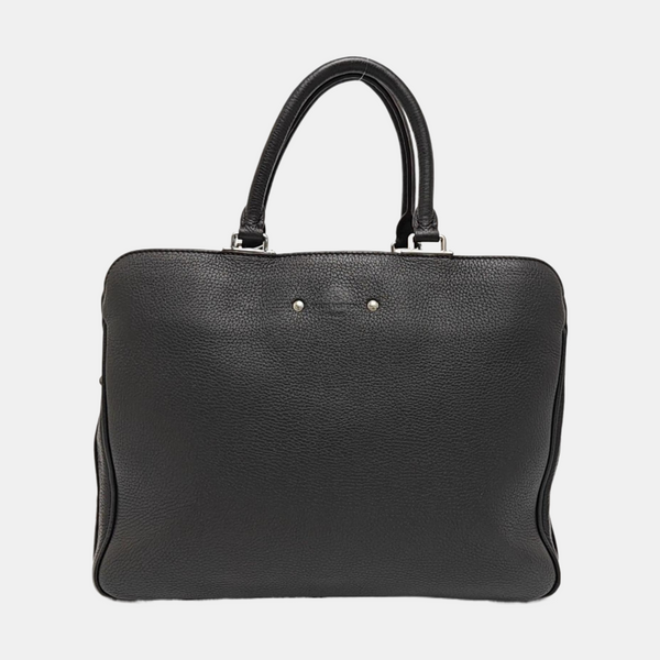 Calfskin Top Handle Bag Gray