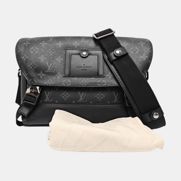 VOYAGER PM Monogram Coated Canvas Black
