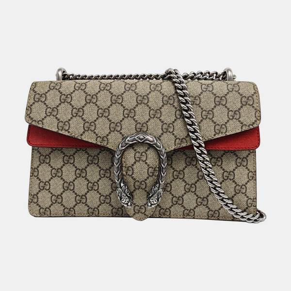 Dionysus Small Monogram Coated Canvas Black