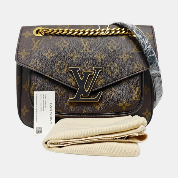 PASSY Monogram Coated Canvas Brown