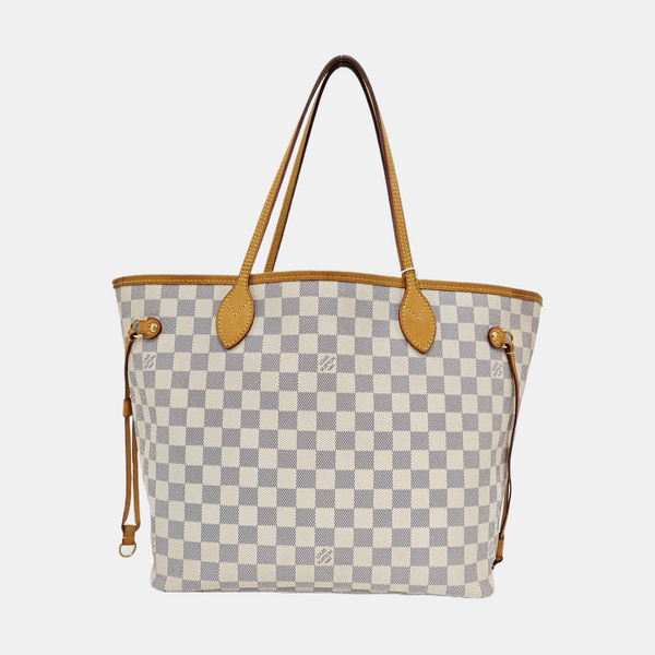 NEVERFULL MM Damier Azur Coated Canvas Beige