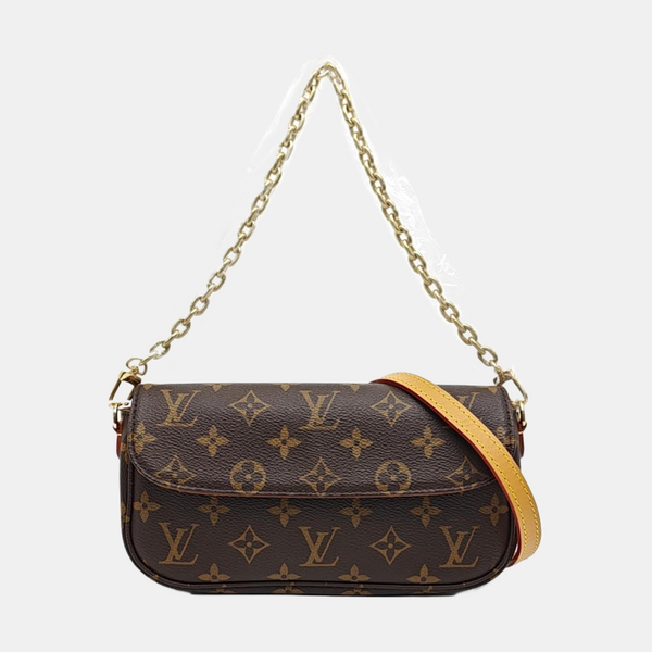 IVY Monogram Coated Canvas Brown