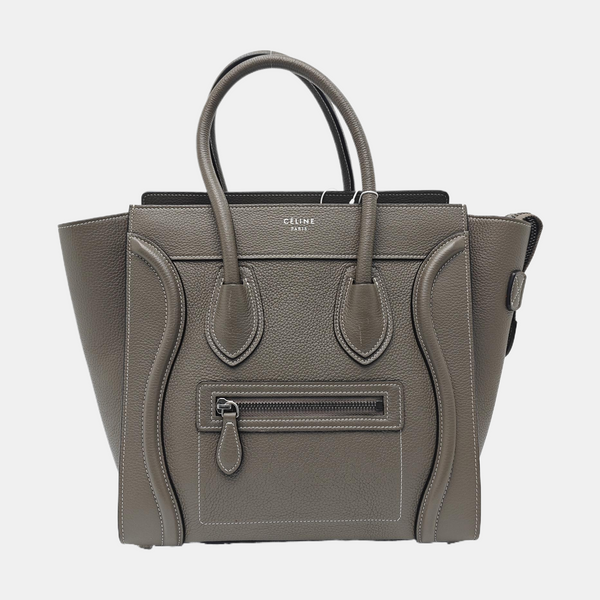 LUGGAGE Quilted Calfskin Gray