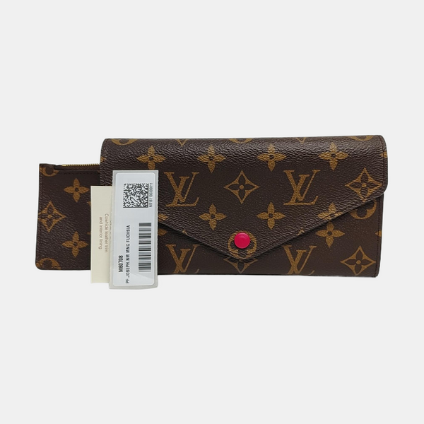EMILIE Monogram Coated Canvas Brown Wallet