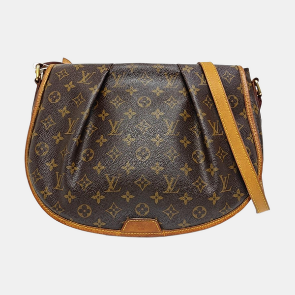MENILMONTANT MM Monogram Coated Canvas Brown
