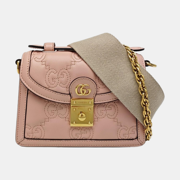 GG Matelassé Quilted Calfskin Pink