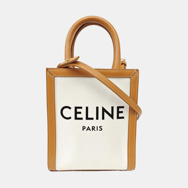 CABAS CELINE Mini Canvas White