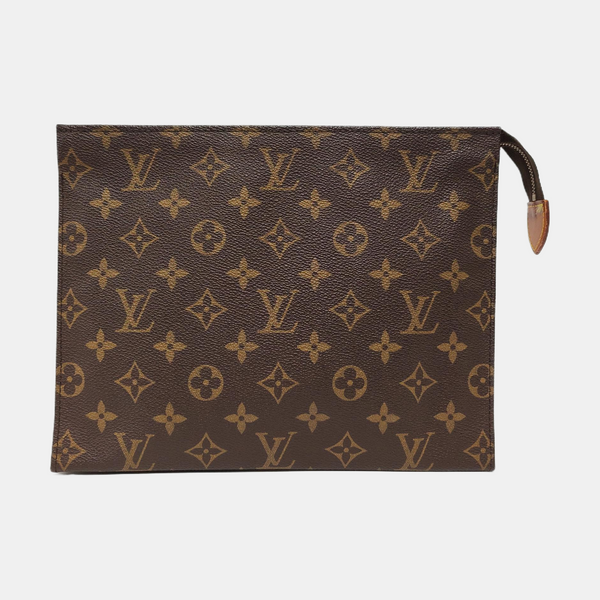 TOILET POCKET 26 Monogram Coated Canvas Brown