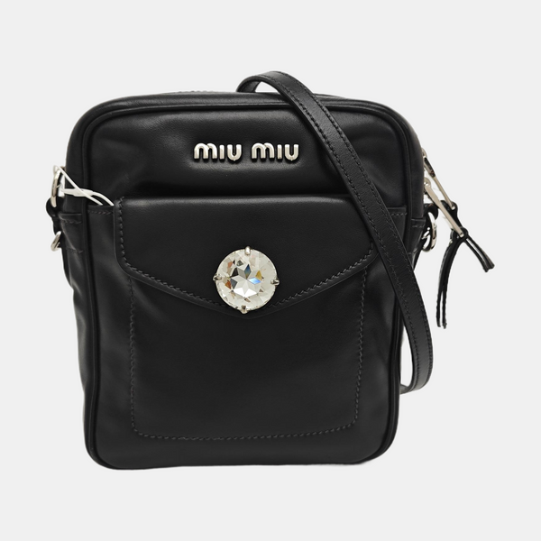 Calfskin Shoulder Bag Black