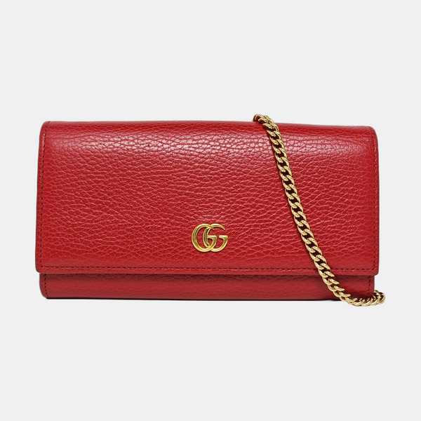 GG Marmont Super Mini Calfskin Red