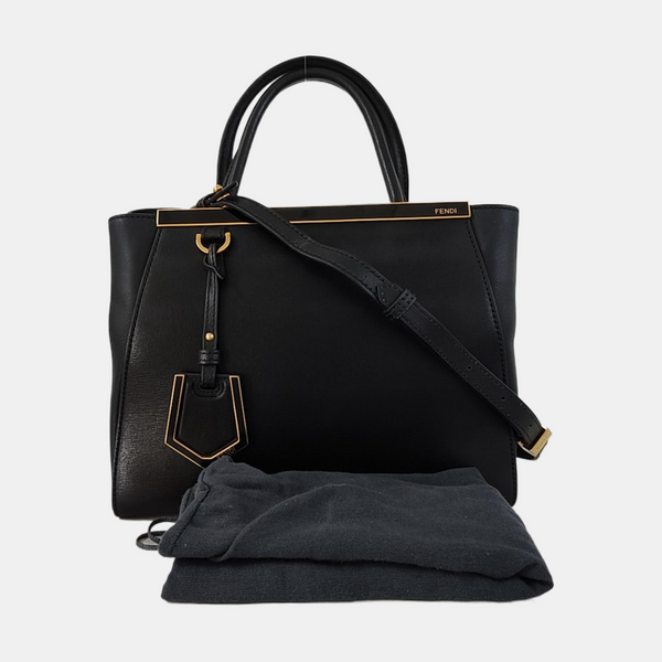2 Jours Small Calfskin Black