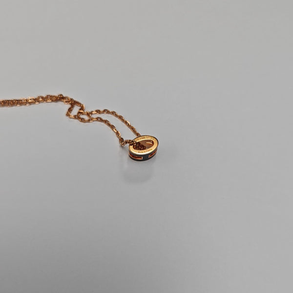 Pop H Metal Rose Gold Necklace