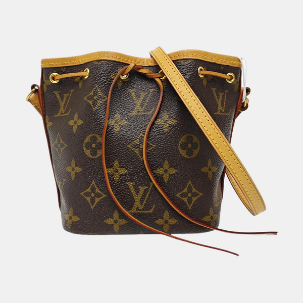 NÉONOÉ Nano Monogram Coated Canvas Brown