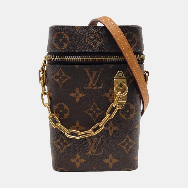 PHONE BOX Monogram Coated Canvas Brown