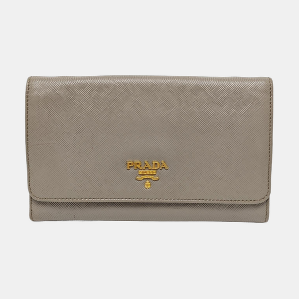 Calfskin Wallet Gray