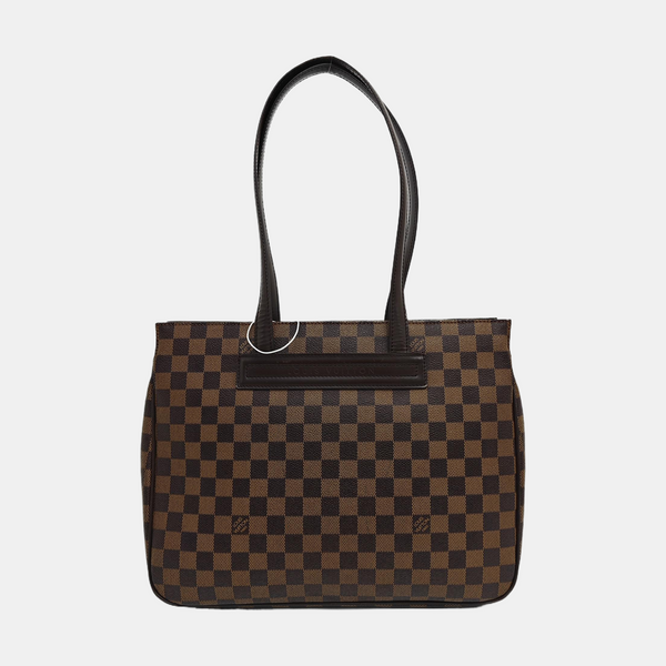 PARIOLI PM Damier Ebene Coated Canvas Brown