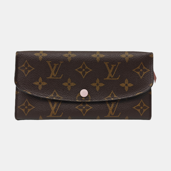 EMILIE Monogram Coated Canvas Brown Wallet