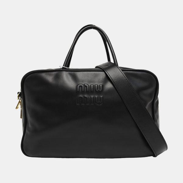 Beau Large Calfskin Black