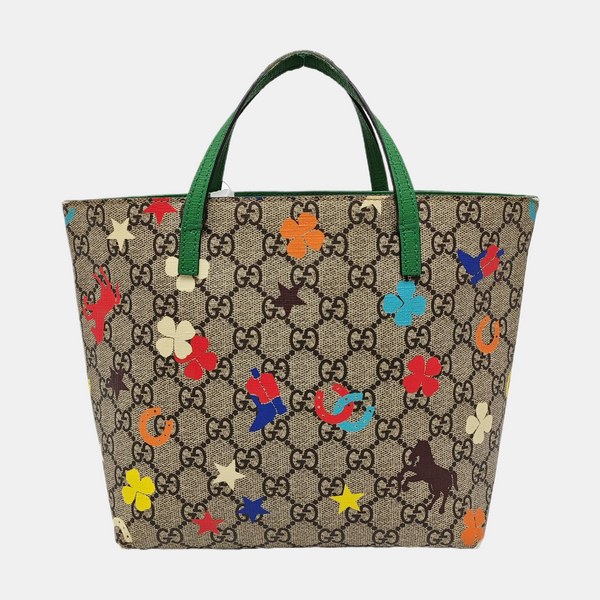 GG Imprime Coated Canvas Beige