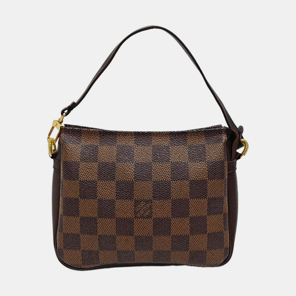 TROUSSE MAKE UP Damier Ebene Coated Canvas Brown