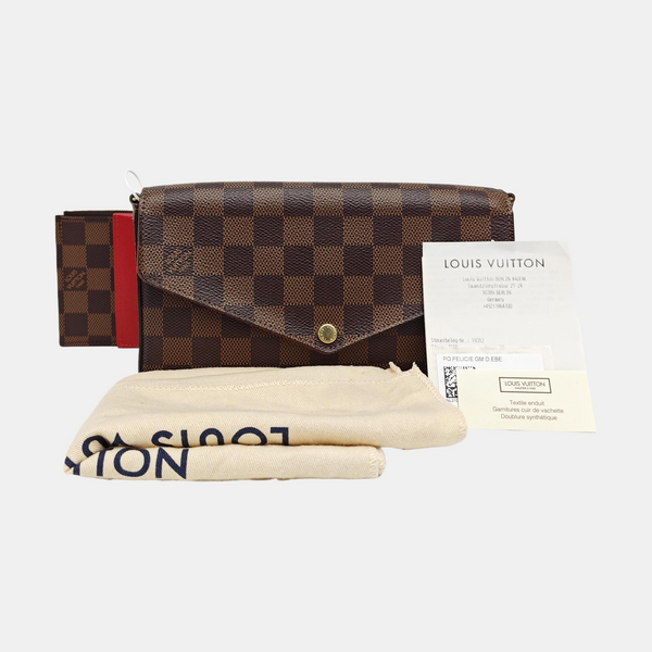 FÉLICIE Damier Ebene Coated Canvas Brown