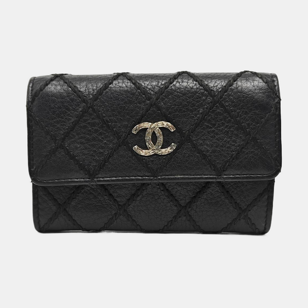 Quilted Lambskin Wallet Black