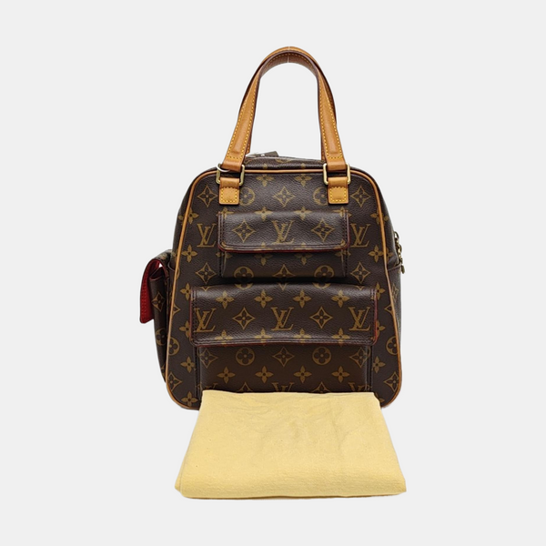 EXCENTRI-CITE Monogram Coated Canvas Brown