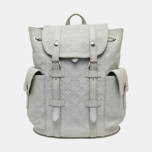 CHRISTOPHER PM Monogram Calfskin Green
