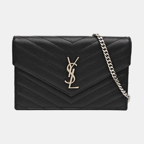 MONOGRAM WOC Chevron Calfskin Black