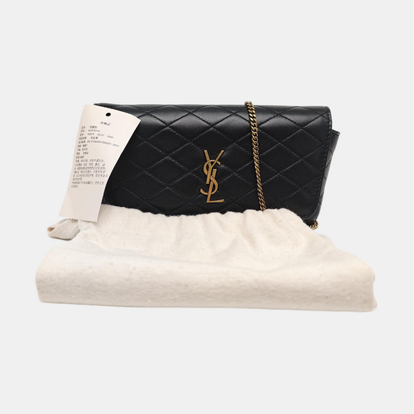 KATE SUPPLE Quilted Lambskin Black