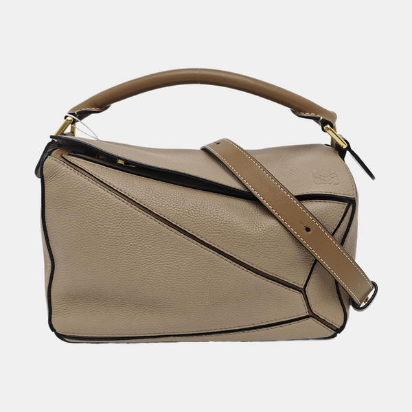 Puzzle Small Calfskin Beige