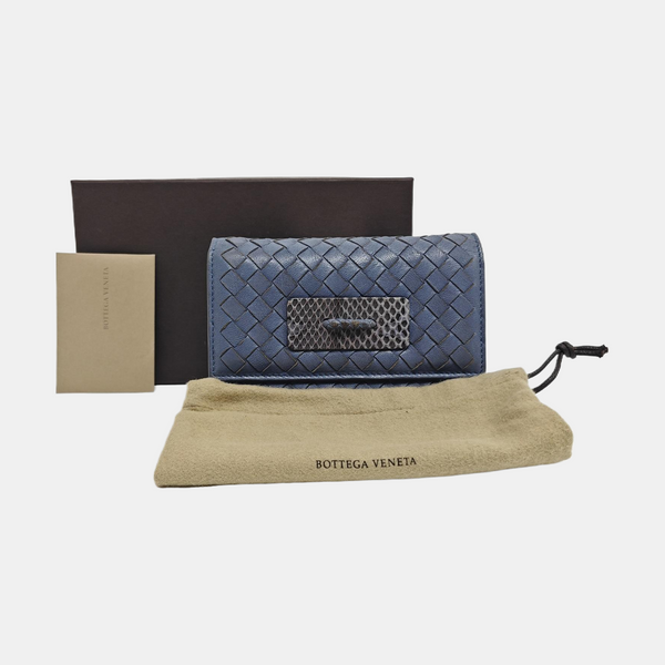 Calfskin Wallet Blue
