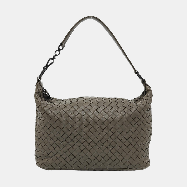 Lambskin Top Handle Bag Green