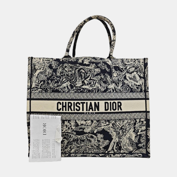 Bolso de mano grande de lona azul