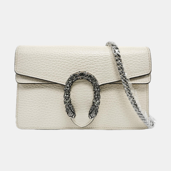 Dionysus Super Mini Calfskin White