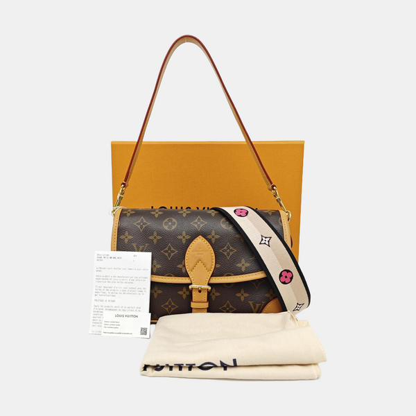 DIANE Monogram Coated Canvas Brown